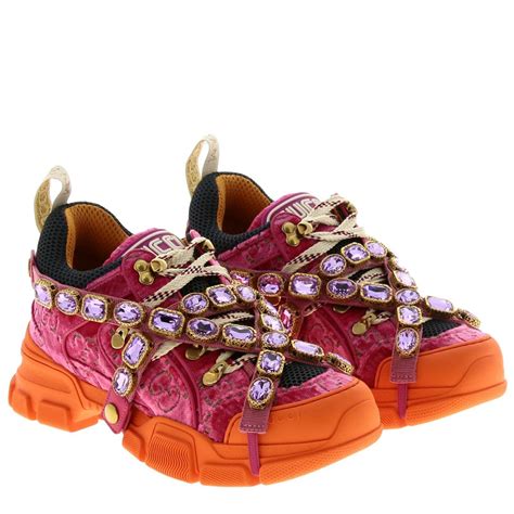 gucci flashtrek shoes materials|Gucci jeweled sneakers price.